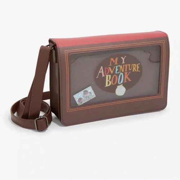 Loungefly Disney Pixar Up Adventure Book Pin Display Crossbody Bag - Picture 3 of 7